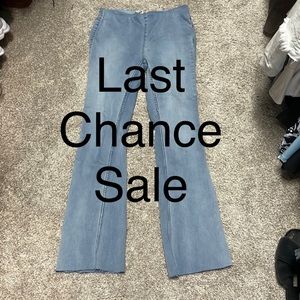 We the free flair jeans raw hem never worn